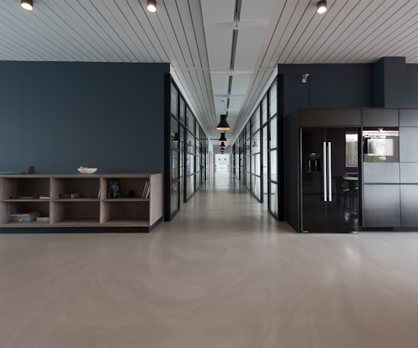 Clean modern office space